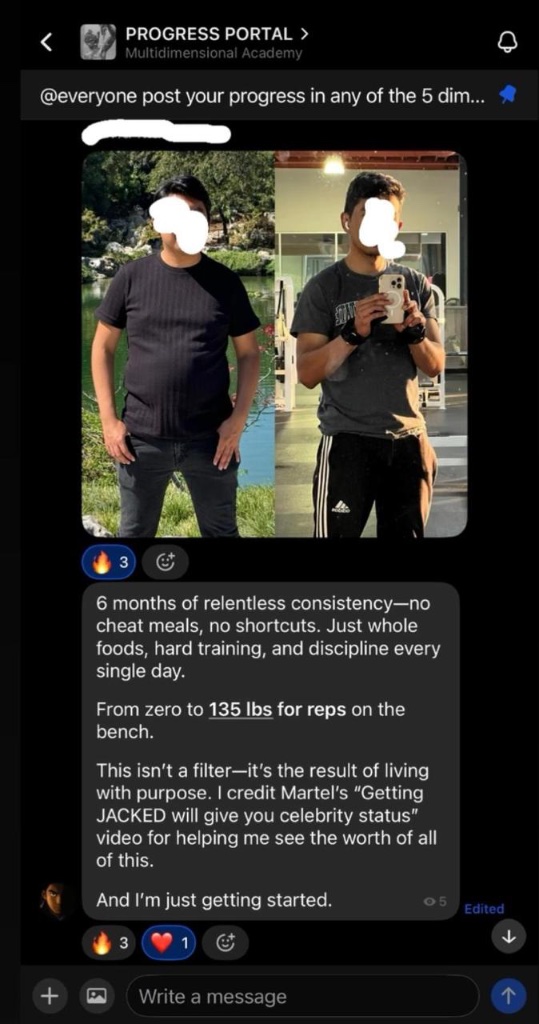 Community post sharing six months of progress